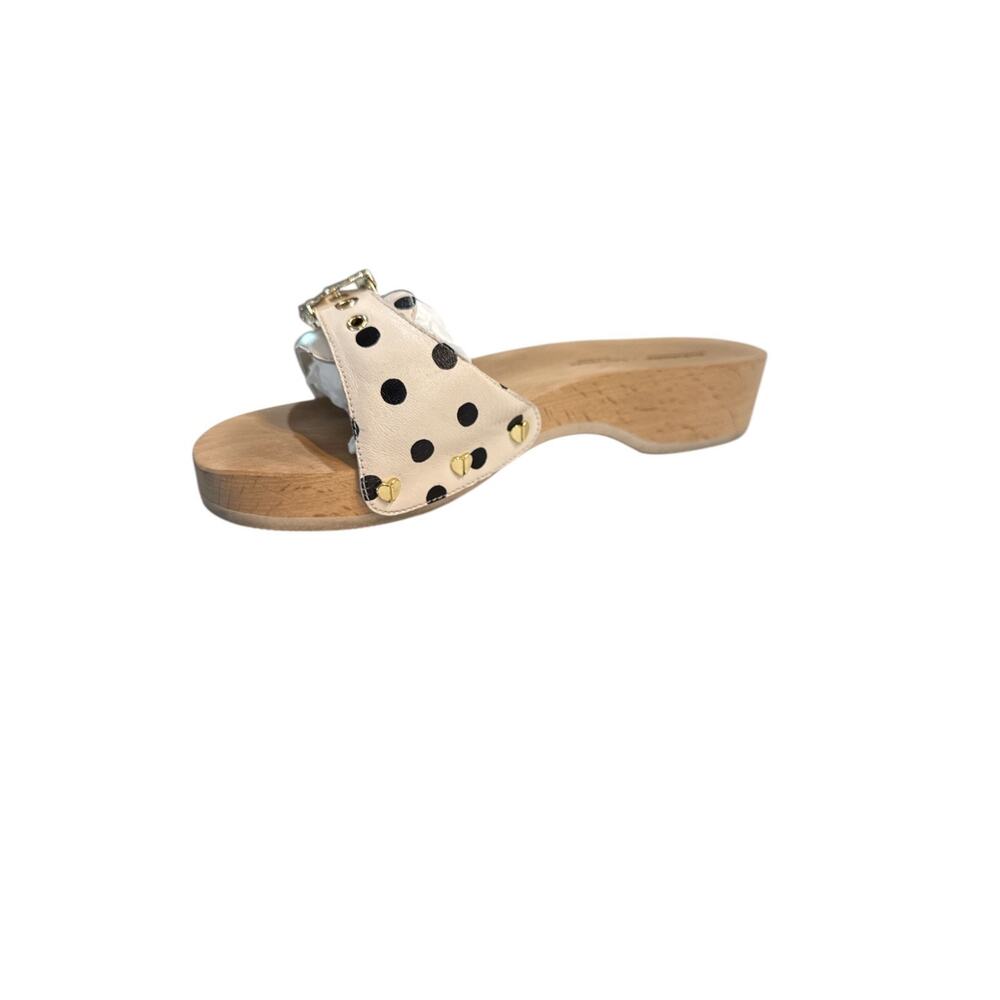 Dr. Scholl's X Kate Spade New York Polka Dot Wood Slide Sandals SZ 6